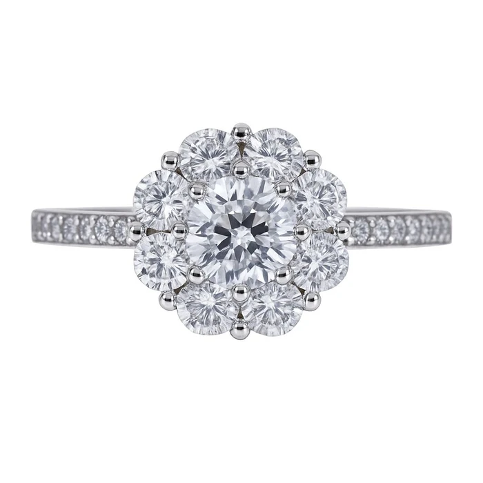 DIAMONFIRE Women Sterling Silver Ring with Zirconia - Size 16 (Model 6115321082160)