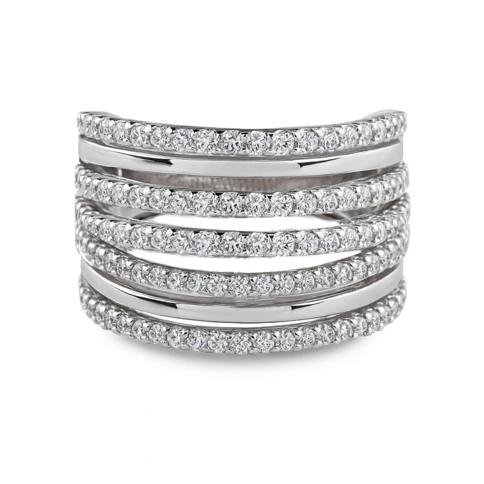 Γυναικείο Δαχτυλίδι Diamonfire 6118481082165 (16,5) από Ασήμι Grey