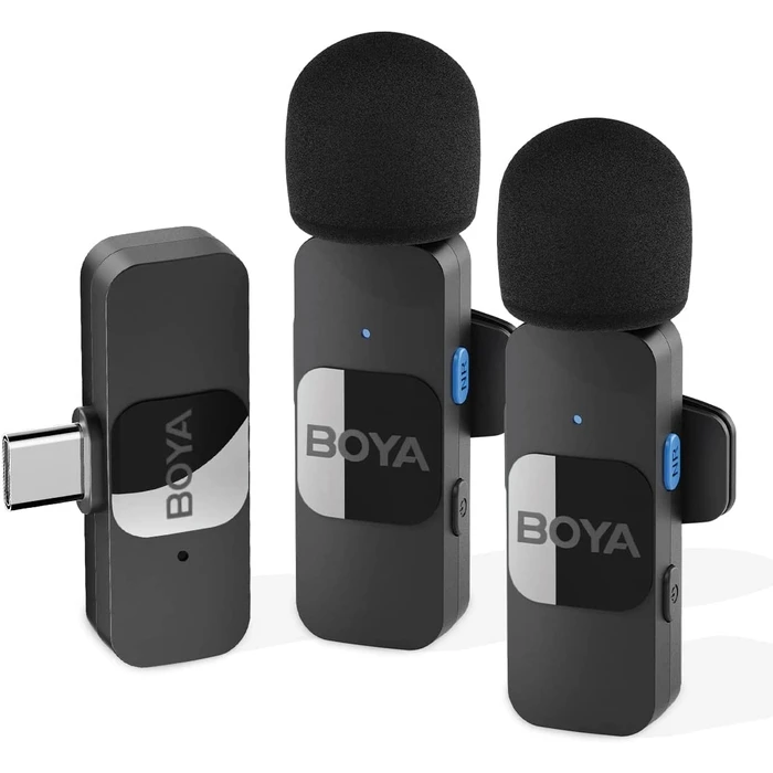 Μικρόφωνο BOYA BY-V20 Wireless 2-person Lavalier for Android Mini Lapel USB-C connection