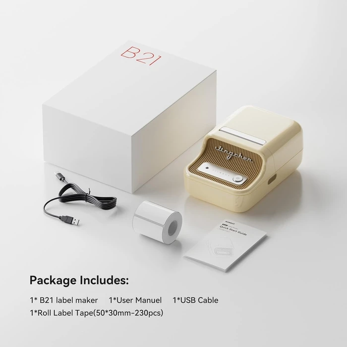 Θερμικός Εκτυπωτής Niimbot Thermal B21s 2-Inch Beige 