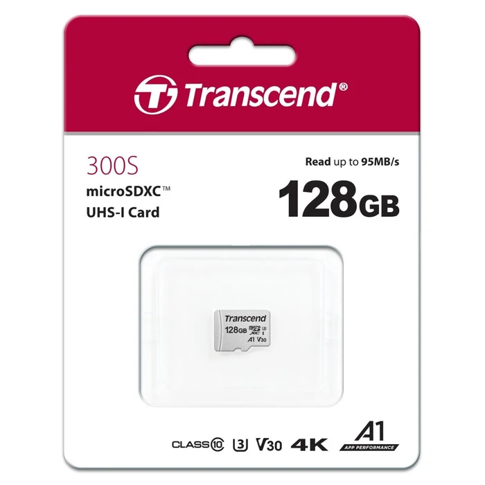Κάρτα Μνήμης ΜicroSDXC 128GB Transcend Class 10 UHS-I U3 V30 A1