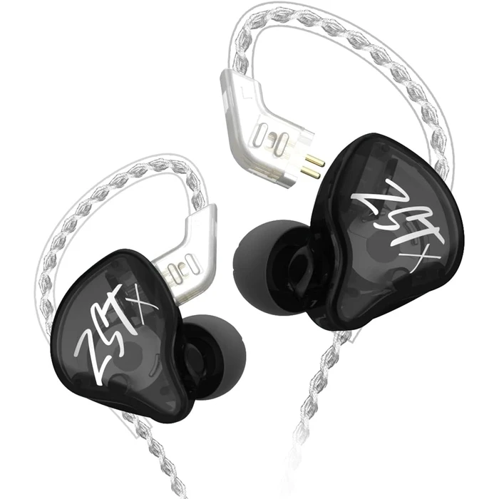 KZ In Ear Monitor Earphones ZST X Black No Mic