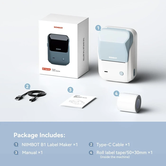 Ετικετογράφος Niimbot B1 2-INCH White Blue