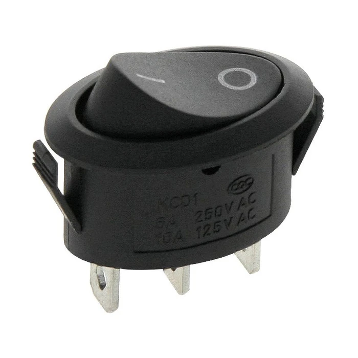 Default Brand Toggle Switch 3A 250V Black DM 2926