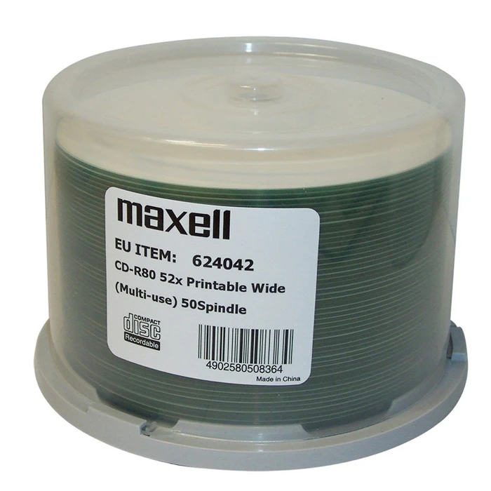 CD-R Maxell 624042, 700ΜΒ, 80min, 52x speed, spindle, 50τμχ