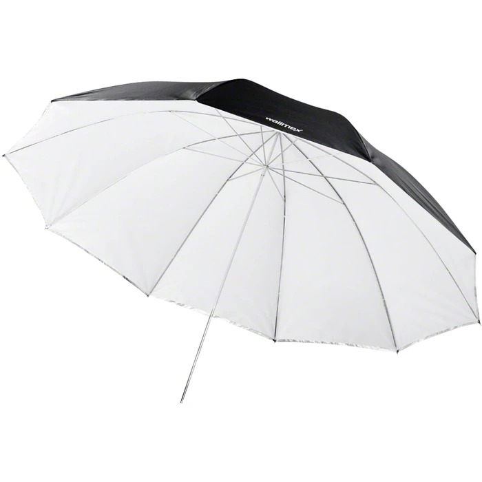 Walimex 2in1 Reflex & Translucent Studio Umbrella white 150 cm
