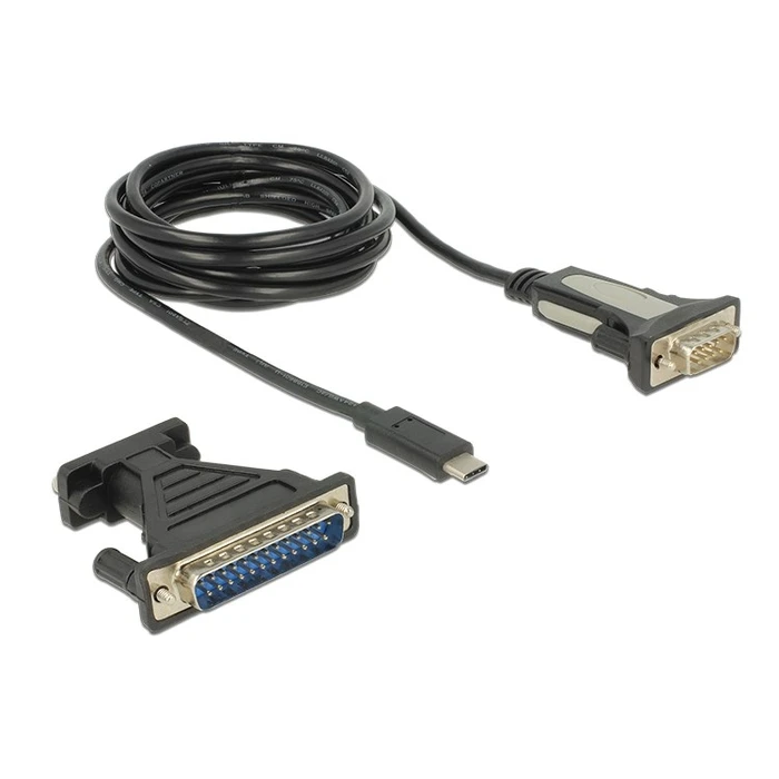 Καλώδιο USB Delock από Serial DB9 RS-232 ή DB25 σε Type-C