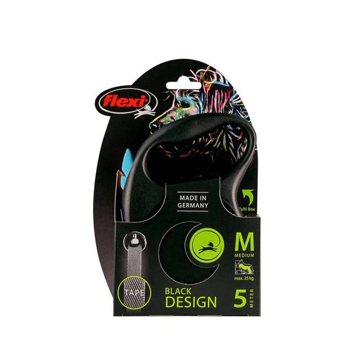Λουράκι Σκύλου Flexi Automatic leash Black Design M 5 m, Blue