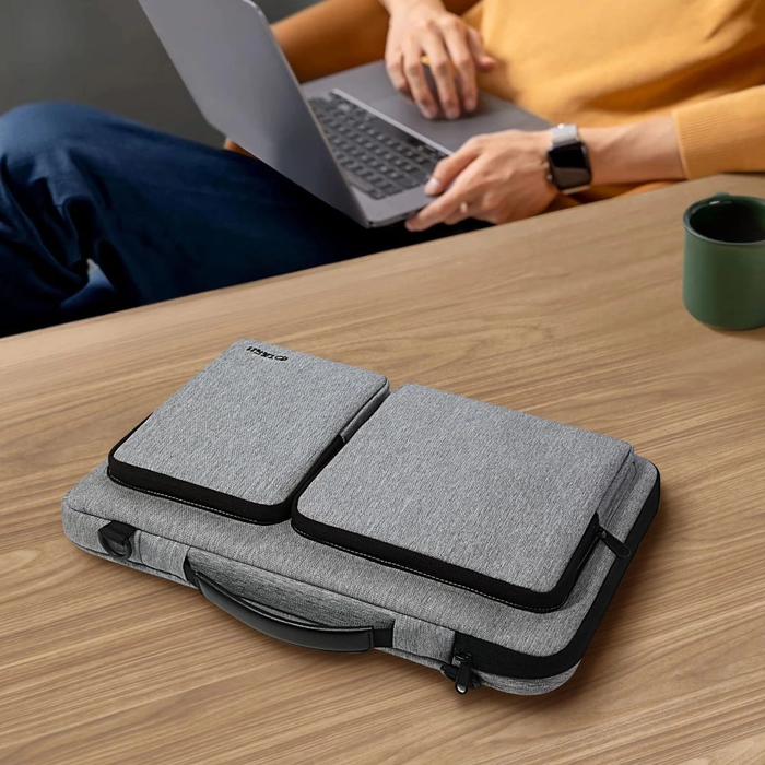 Tech-Protect Defender Bag Laptop 15-16 Crayon Grey