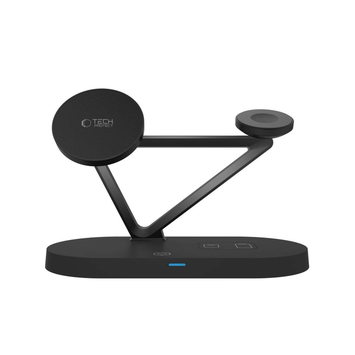 Tech-Protect QI15W-A41 3in1 Magnetic MagSafe Wireless Charger Black