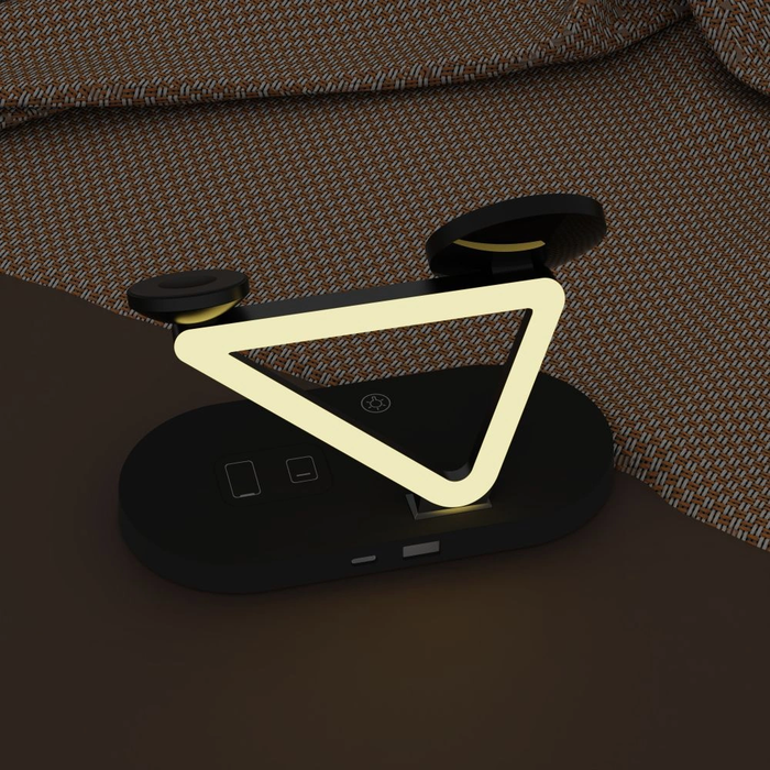 Tech-Protect QI15W-A41 3in1 Magnetic MagSafe Wireless Charger Black