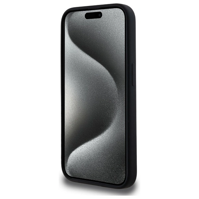 Karl Lagerfeld KLHMP15XSKHPPLK Apple iPhone 15 Pro Max hardcase Silicone Karl Head Print MagSafe black