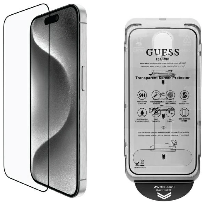 Guess GUTGP16SBOKGCIT Apple iPhone 16 Screen Protector 2.5D Outline