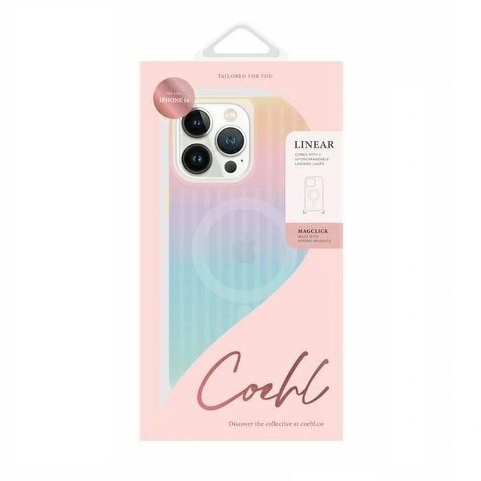 UNIQ Coehl Linear Apple iPhone 16 Magnetic Charging iridescent