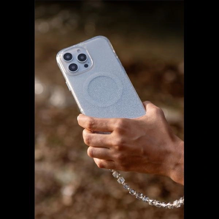 UNIQ Coehl Lumino Apple iPhone 16 Magnetic Charging sparkling silver