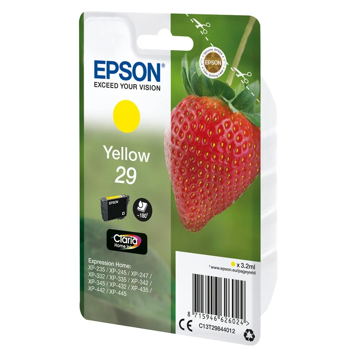 Γνήσιο Μελάνι Epson 29 C13T29844012 Yellow up to 180 pages