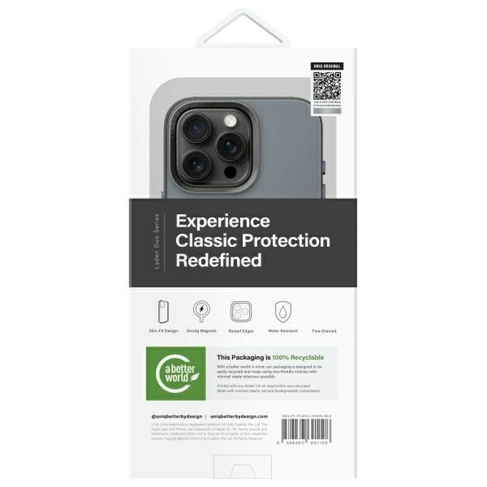 UNIQ Lyden DS Apple iPhone 16 Pro Magclick Charging washed blue-black