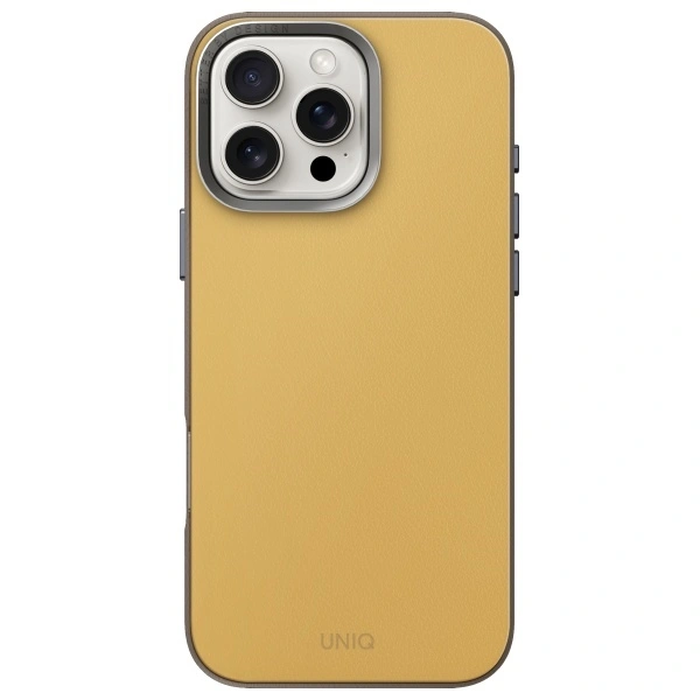 UNIQ Lyden DS Apple iPhone 16 Pro Magclick Charging yellow-grey