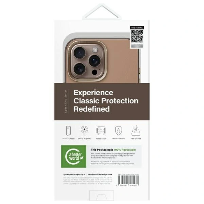 UNIQ Lyden DS Apple iPhone 16 Pro Max Magclick Charging brown-flint grey