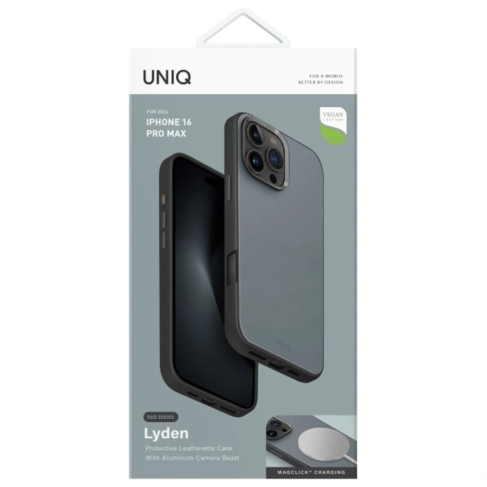 UNIQ Lyden DS Apple iPhone 16 Pro Max Magclick Charging washed blue-black