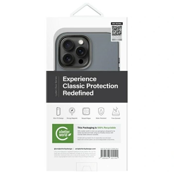 UNIQ Lyden DS Apple iPhone 16 Pro Max Magclick Charging washed blue-black