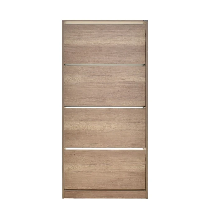 Shoe Cabinet with Four Doors - Optional Ventilated Back TORI 73x26x157 cm