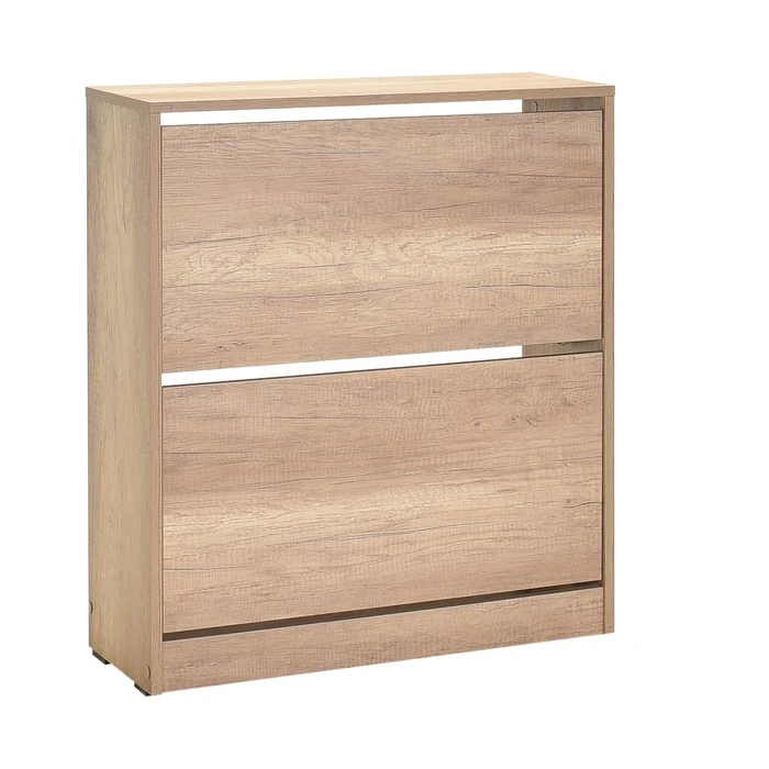 Shoe cabinet with two doors - optional ventilated back - 73x26x84 cm TORI