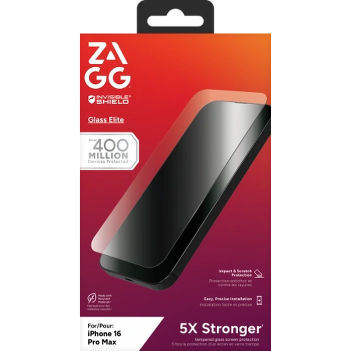 ZAGG InvisibleShield Glass Elite Apple iPhone 16 Pro Max