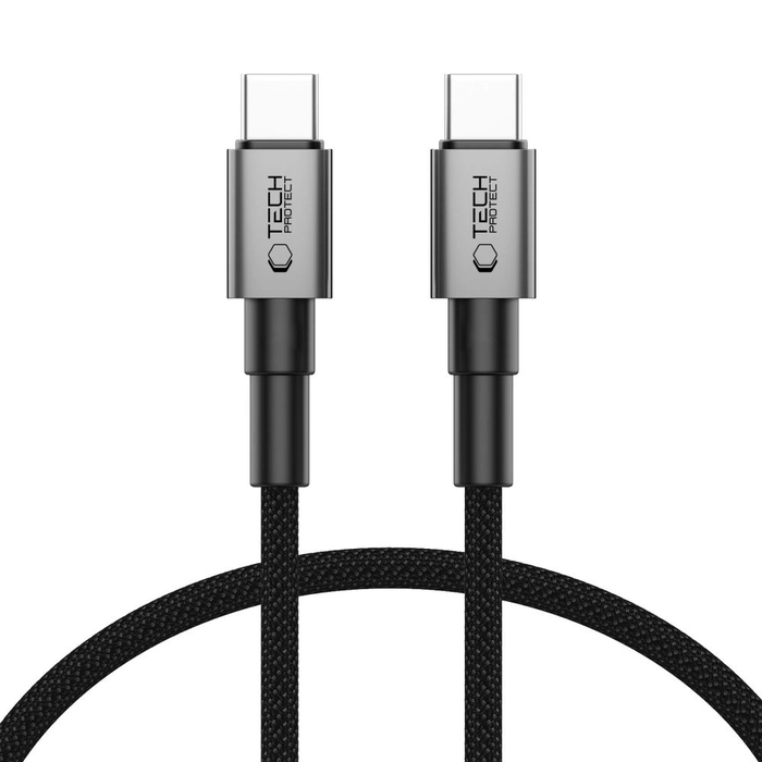 Tech-Protect Ultraboost DNA USB-C / USB-C Cable PD100W/5A 50cm Iron Grey
