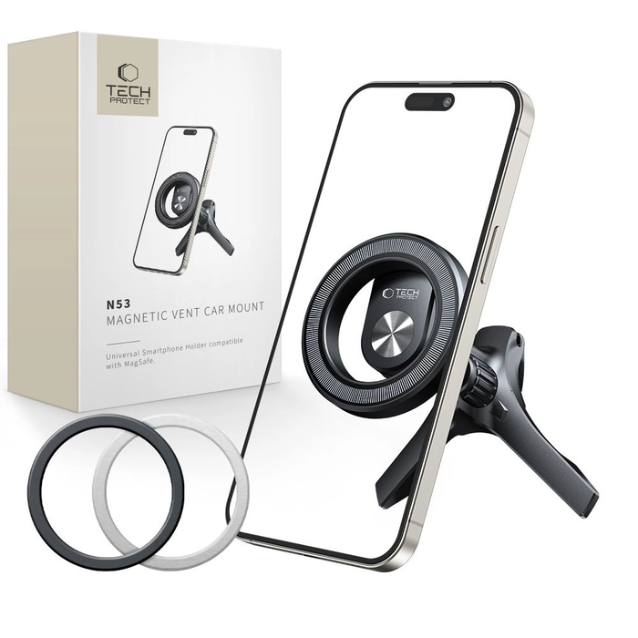 Tech-Protect N53 Magnetic MagSafe Stable Vent Car Mount Black