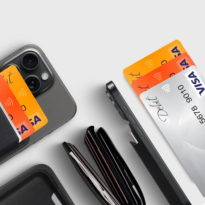 Tech-Protect MagWallet MagSafe Universal Magnetic Card Holder Navy Blue