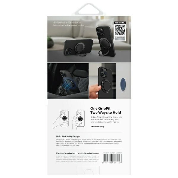 UNIQ Keva Air Apple iPhone 16 Pro Max Magclick Charging carbon black