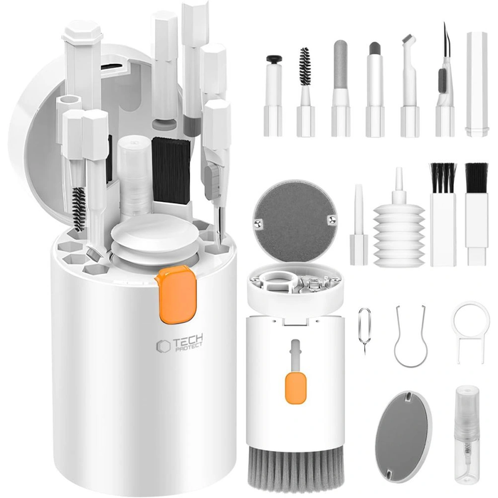 Tech-Protect CS01 Cleaner Set 20in1 For Phone & Earphone & Tablet & Laptop White