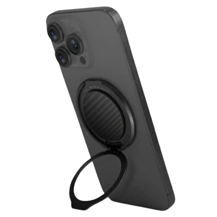 UNIQ Gripfit Premium 360 Magnetic Mount&Kickstand carbon black