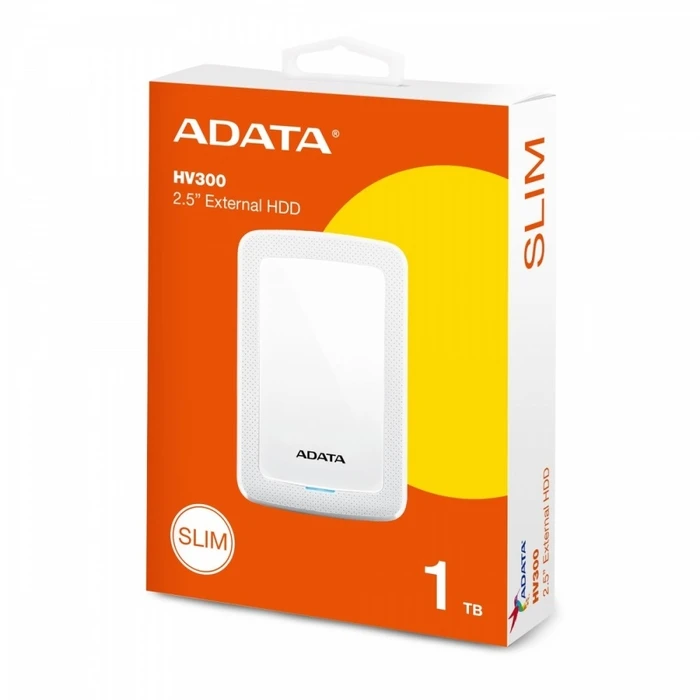 Eξωτερικός Σκληρός Δίσκος 1TB Adata DashDrive HV300 1TB 2.5 USB3.1 White