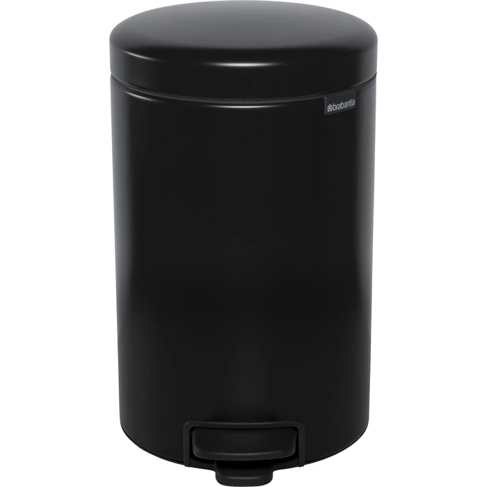 Brabantia NewIcon Stainless Steel Pedal Bin Black Matt 12 L