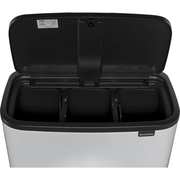 Brabantia Bo Touch Bin 3 x 11 L - Λευκό