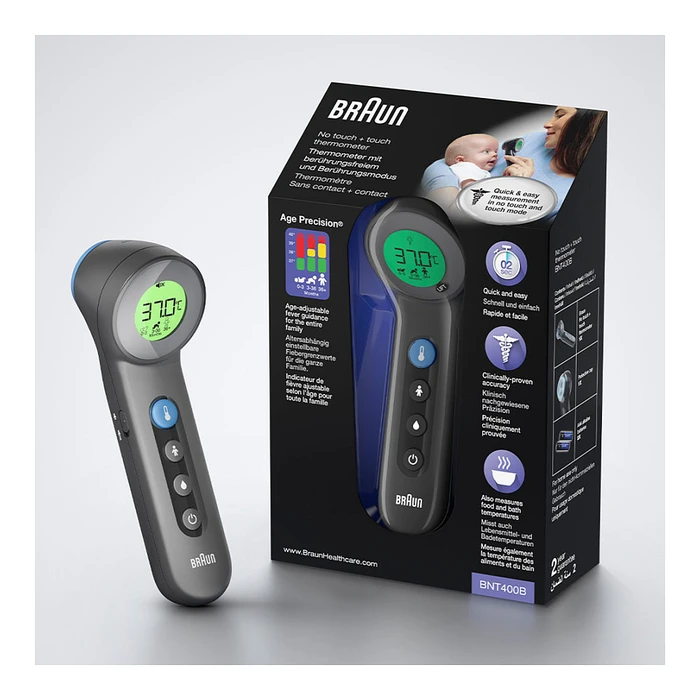 Θερμόμετρο Πυρετού Braun BNT 400 BK Remote Thermometer