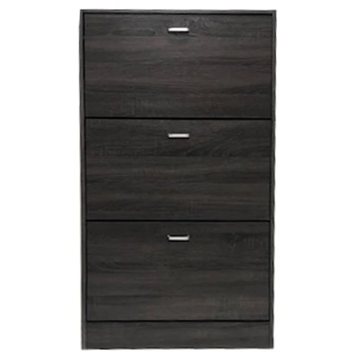 Velco Pro Systems Shoe Cabinet with Three Doors - Ventilated Back Panel 63x24x115 cm Gray Oak