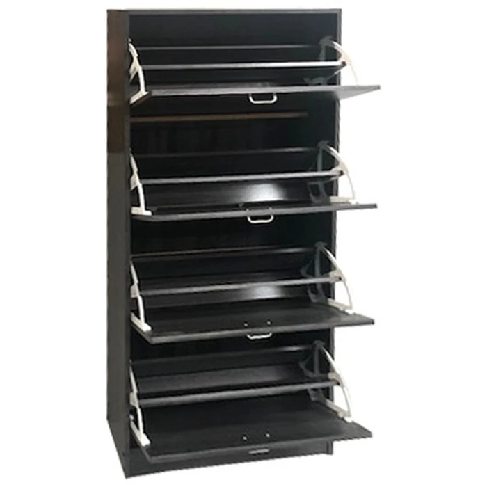 Velco Pro Systems Shoe Cabinet with Four Doors - Ventilated Back 63x24x150cm Gray Oak