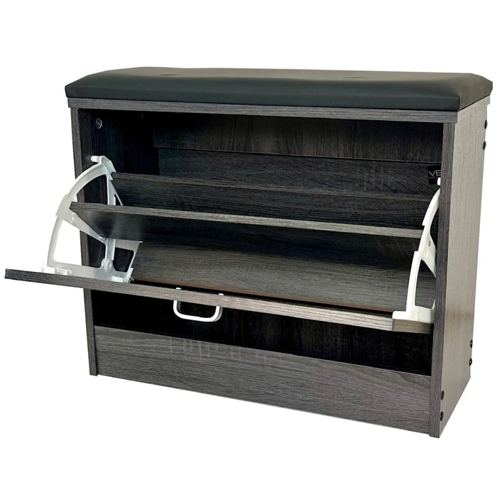 Velco Pro Systems Shoe Cabinet / Stool 60x24x49 cm Grey Oak
