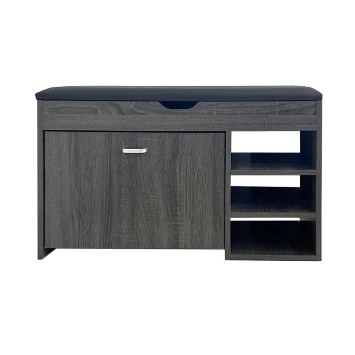Velco Pro Systems Shoe Cabinet - Stool 80x30x49cm Gray Beech