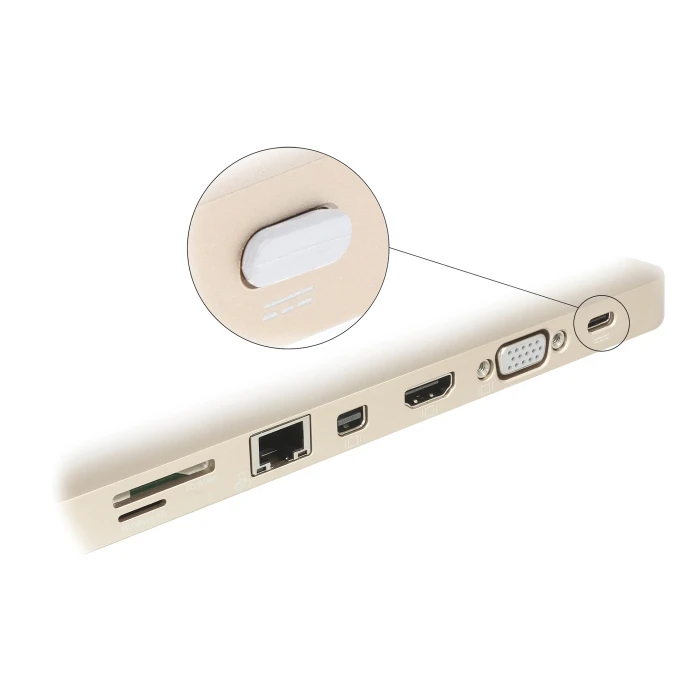 Κάλυμμα Προστασίας Delock για θύρα USB-C 64095, λευκό, 10τμχ