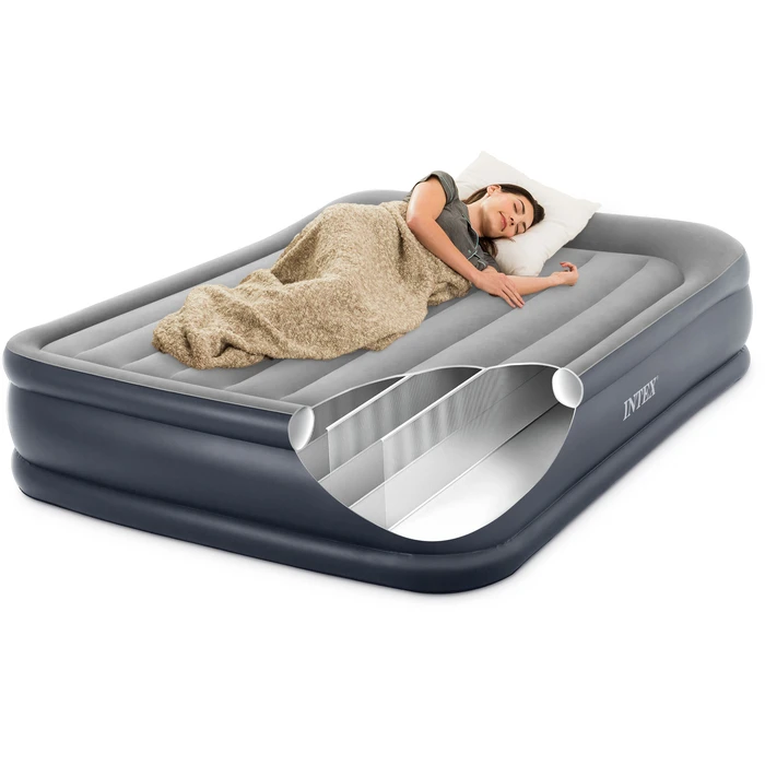 Φουσκωτό Στρώμα Ύπνου Intex Deluxe Pillow Rest Raised Queen