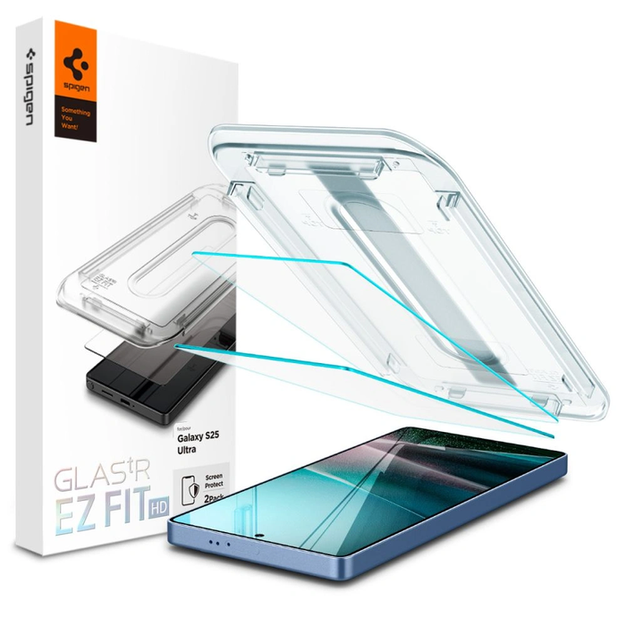 Spigen GLAS.tR ez Fit HD Samsung Galaxy S25 Ultra Clear [2 PACK]