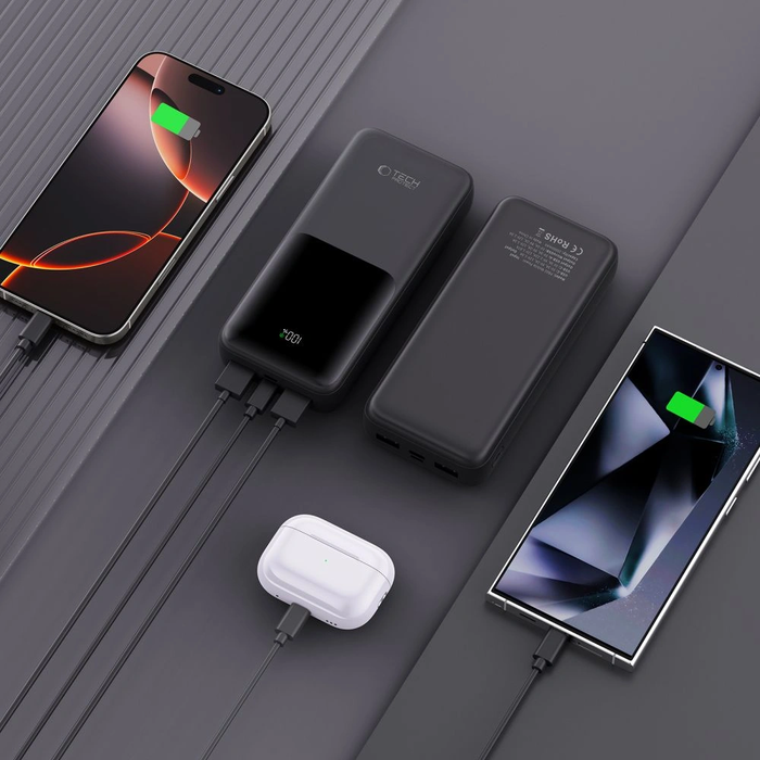 Tech-Protect PB02 Powerbank 20000mAh 22.5W Black