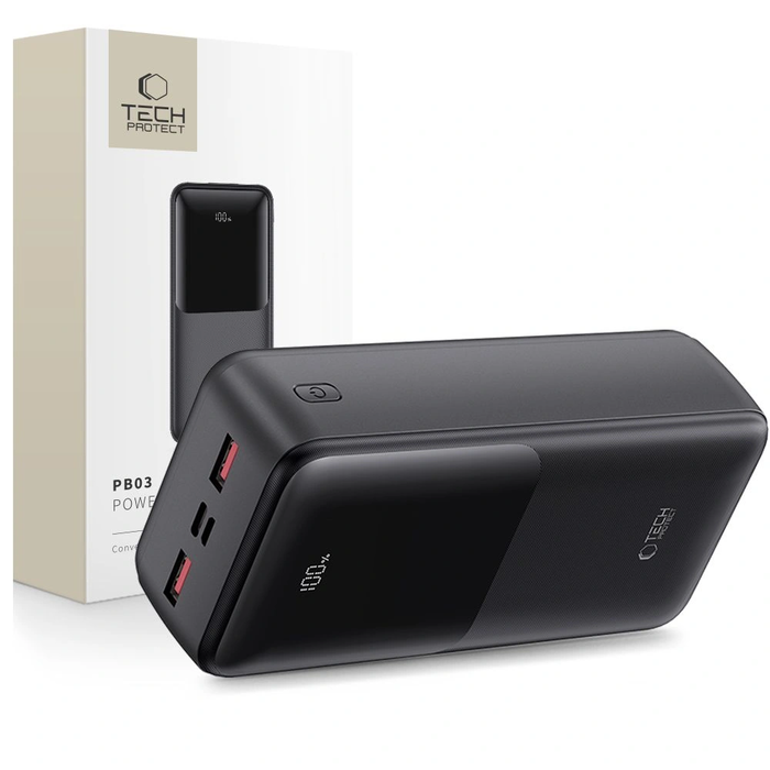 Tech-Protect PB03 Powerbank 30000mAh 22.5W Black
