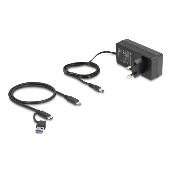 USB Hub Delock 64248 Με Διακόπτες, 5X Θυρών, 5Gbps, Usb/USB-C Σύνδεση, Γκρι