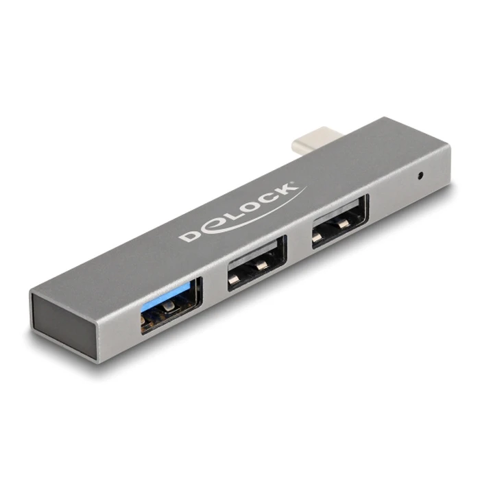 USB Hub Delock 64274, 3X Θυρών, 10Gbps, USB-C Σύνδεση, Γκρι