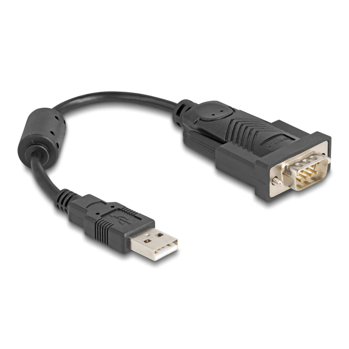 Αντάπορας USB Delock Σε Rs-232 64276, 460.8Kbps, 0.25M, Μαύρος